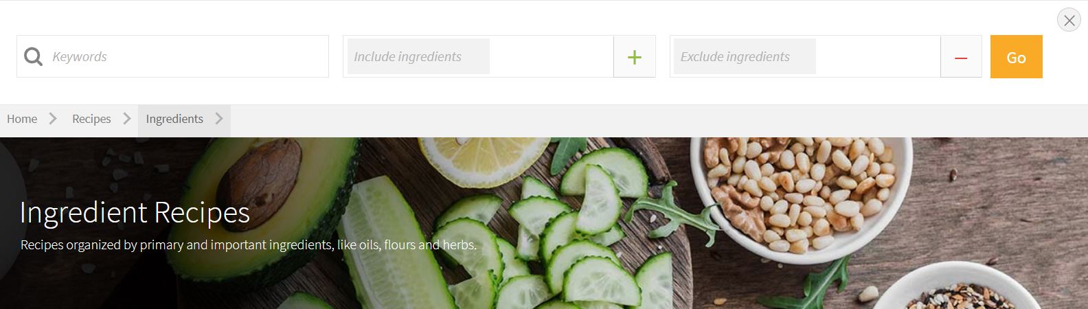 allrecipes ingredient search